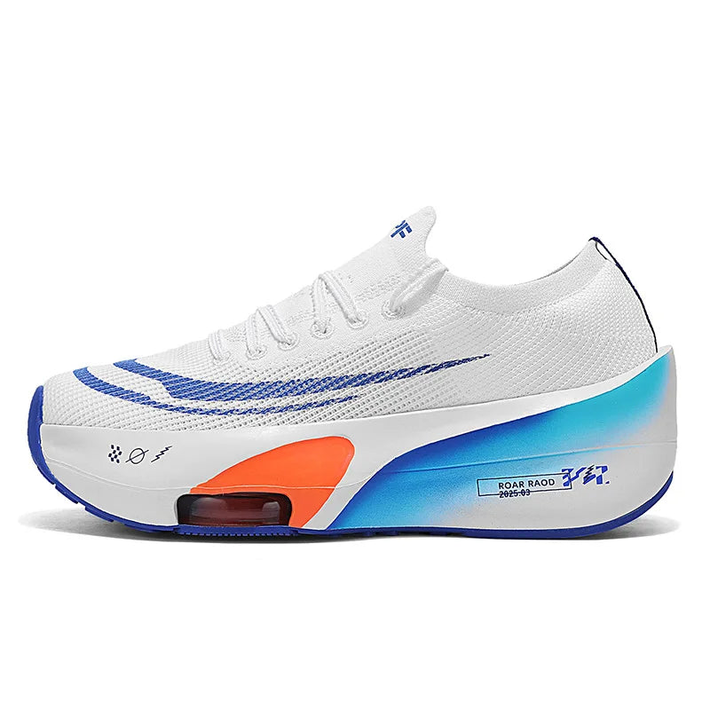 2025 Men's Women's Racing Marathon Sports Fashion Running Shoes New Carbon Plate Air Cushion Shock Basketball Style