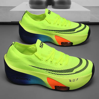 2025 Men's Women's Racing Marathon Sports Fashion Running Shoes New Carbon Plate Air Cushion Shock Basketball Style