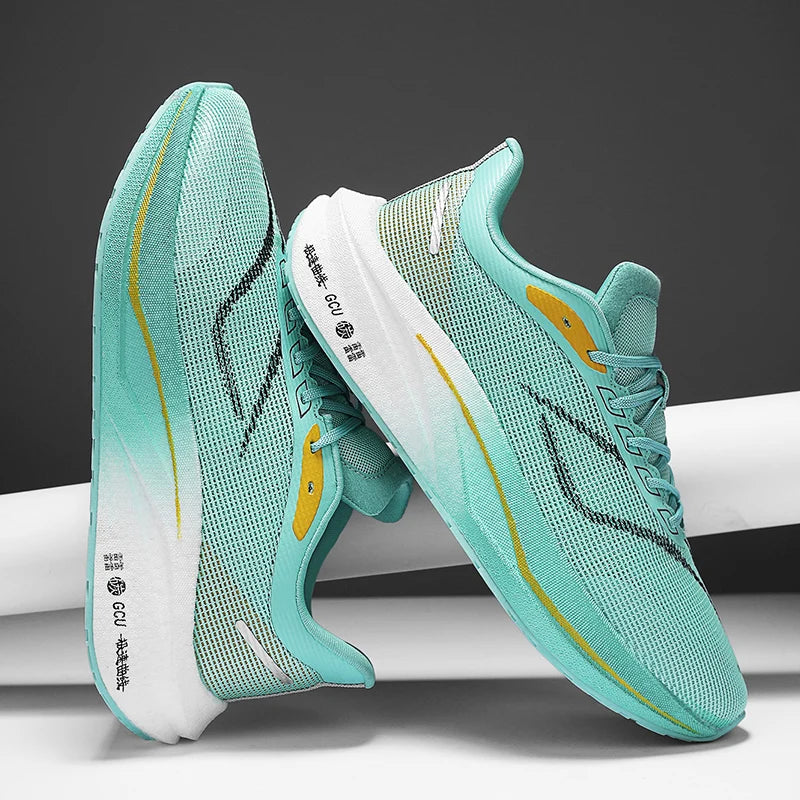 2024 Brand Logo Custom Men Casual Sports Sneakers Mesh Blank Carbon Plate Sole Marathon Jogging Running Walking Shoes for Women