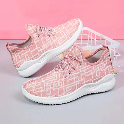 Hongyan Women's Single Thick Sole White Sneakers Autumn Sports Leisure Fashion with Light Weight EVA Insole for Students