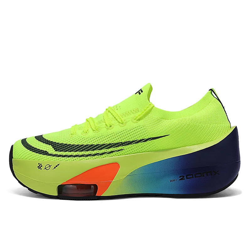 2025 Men's Women's Racing Marathon Sports Fashion Running Shoes New Carbon Plate Air Cushion Shock Basketball Style