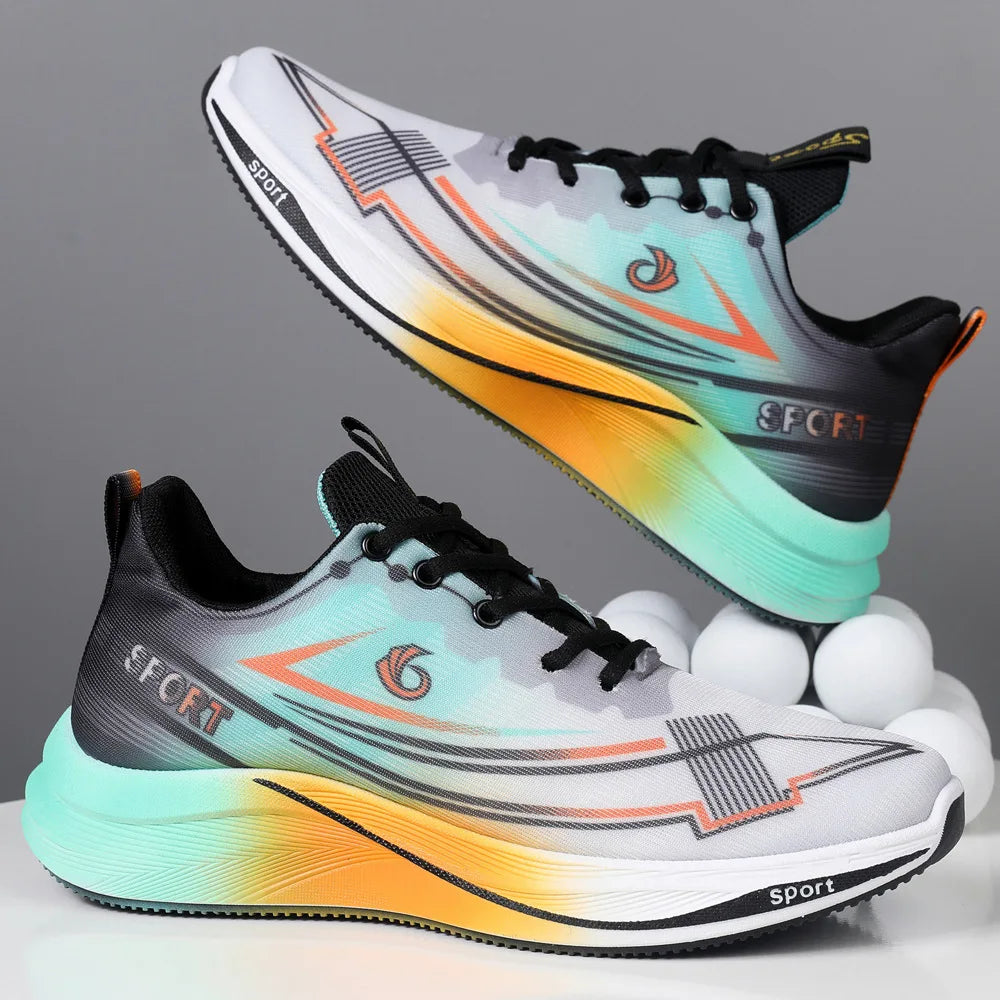 Men's All Seasons New Soft Sole Running Shoes Lightweight Mesh Sneakers with Sturdy Walking Ability