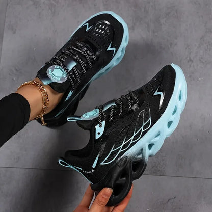 MAEDEF Women's Shoes Men Women Running Sports Shoes Lightweight Mesh Breathable Comfortable Flat Soft Tennis Shoe Sneakers Woman