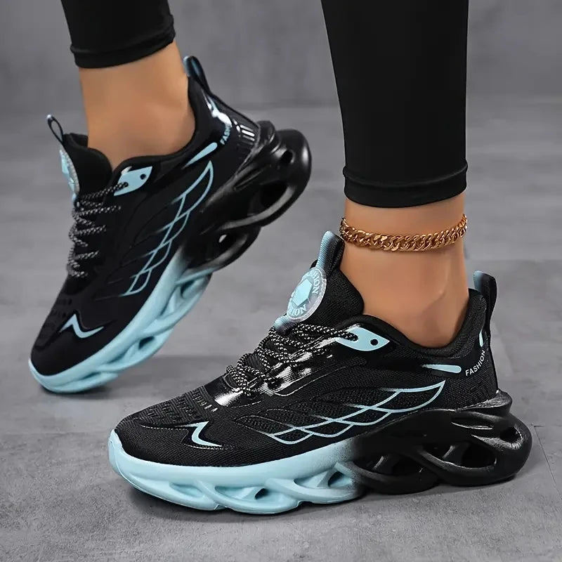 MAEDEF Women's Shoes Men Women Running Sports Shoes Lightweight Mesh Breathable Comfortable Flat Soft Tennis Shoe Sneakers Woman