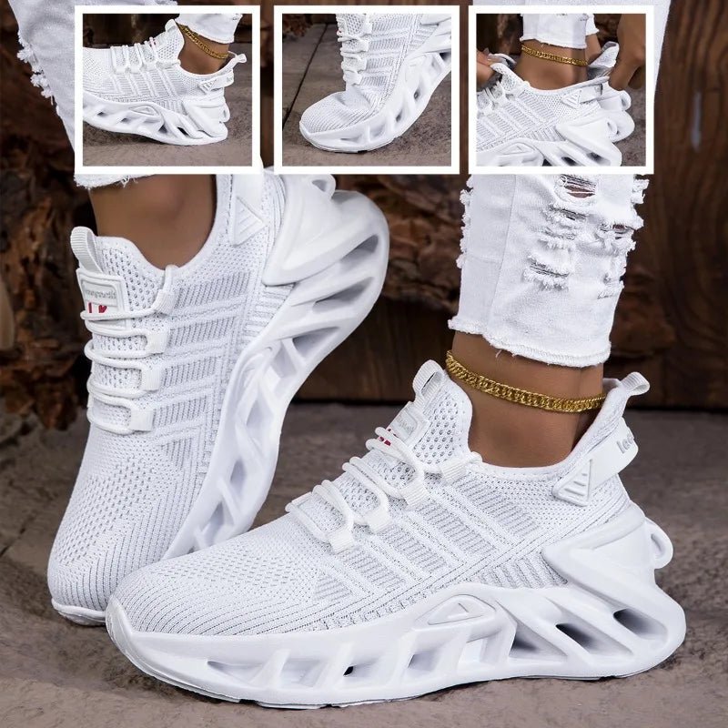 MAEDEF Women's Shoes Men Women Running Sports Shoes Lightweight Mesh Breathable Comfortable Flat Soft Tennis Shoe Sneakers Woman