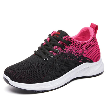 Tenis Feminino 2025 Women Vulcanized Shoes Air Mesh Light Soft Sneakers Female Flats Platform Lace Up Casual Shoes Basket Femme